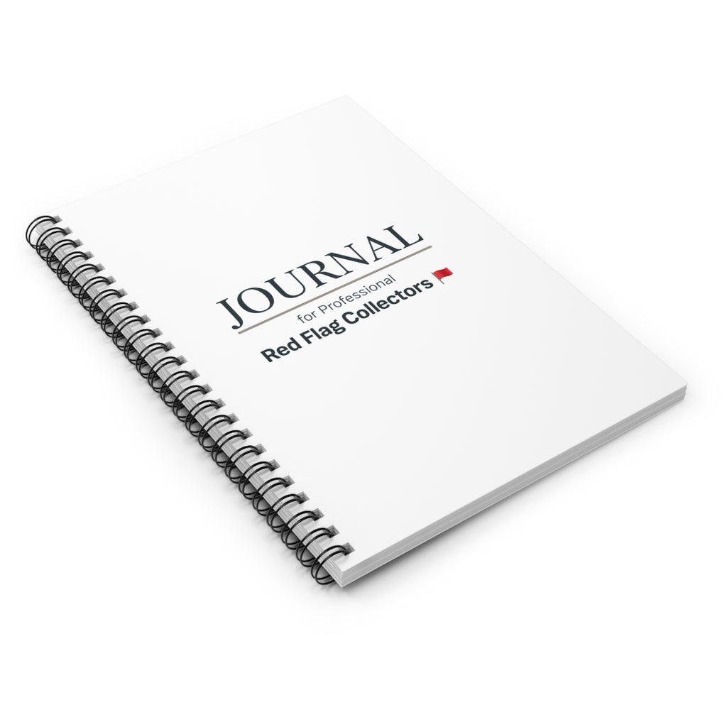 Red Flag Collector Spiral Notebook - Ruled Liner