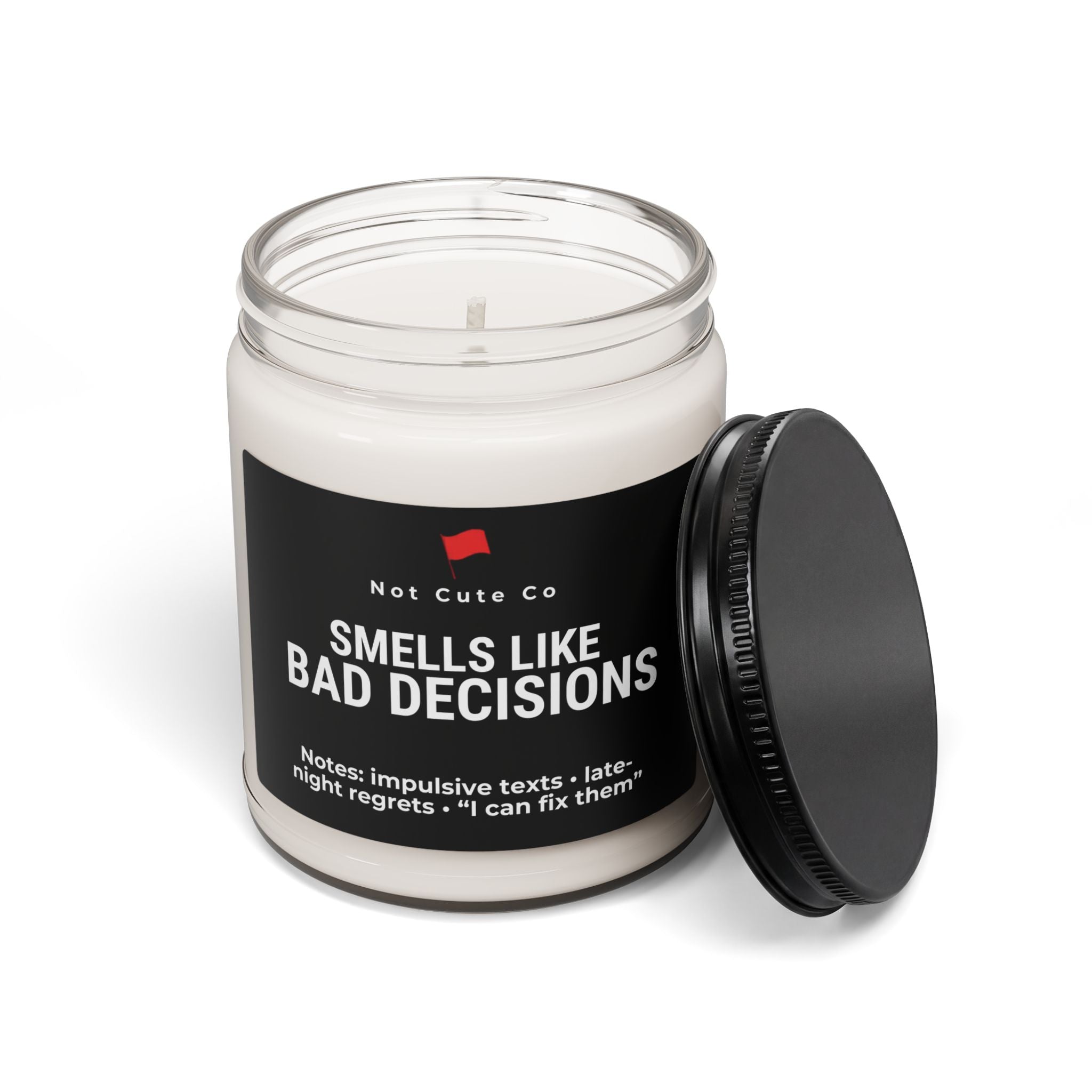 Smells Like Bad Decisions Candle — Funny Novelty Gift (9oz Soy Candle)
