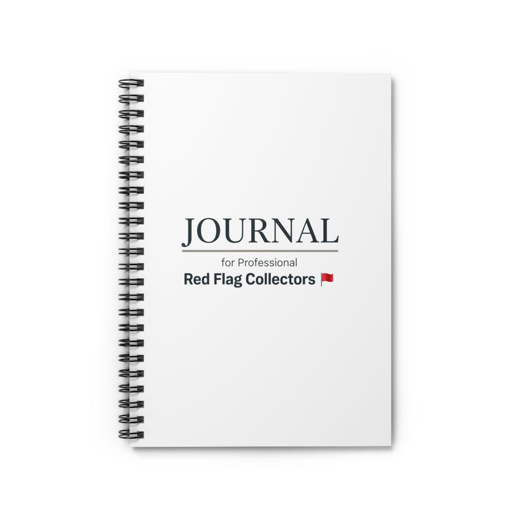Red Flag Collector Spiral Notebook - Ruled Liner