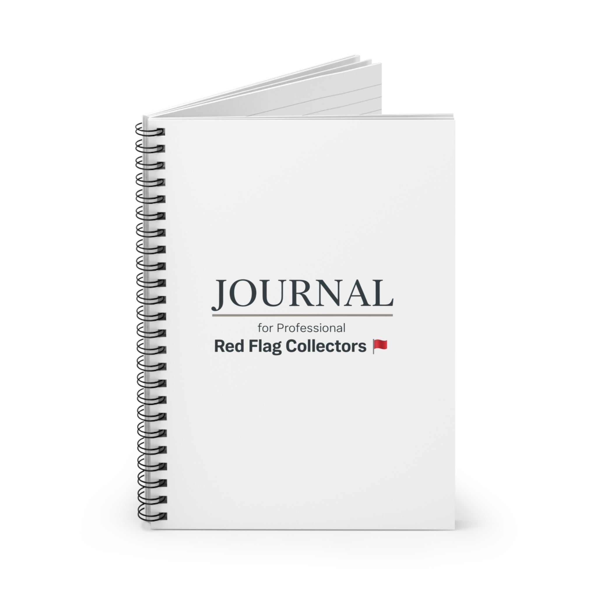 Red Flag Collector Spiral Notebook - Ruled Liner